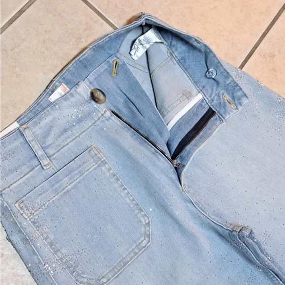 Maeve (Anthropologie) "The Colette Full-Length Sparkle Jeans" - Picture 4 of 12